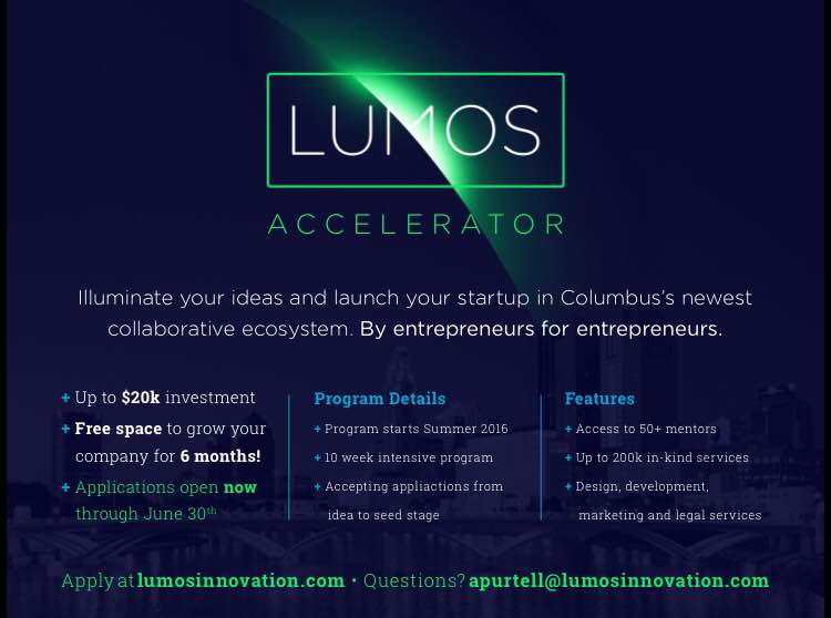 Lumos Accelerator taking applications – up to $20k